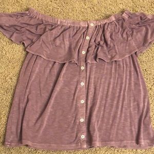 american eagle off the shoulder top